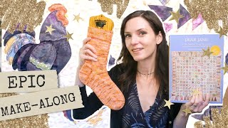 EPIC MAKEALONG! Plus, Knitting With Handspun and Appliqué Quilting.