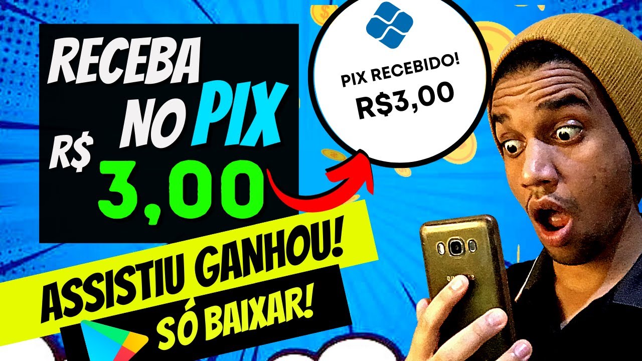 R$3,00 Várias Vezes| APLICATIVO QUE GANHA DINHEIRO DE VERDADE NO CELULAR PARA ASSISTIR VIDEOS NO PIX