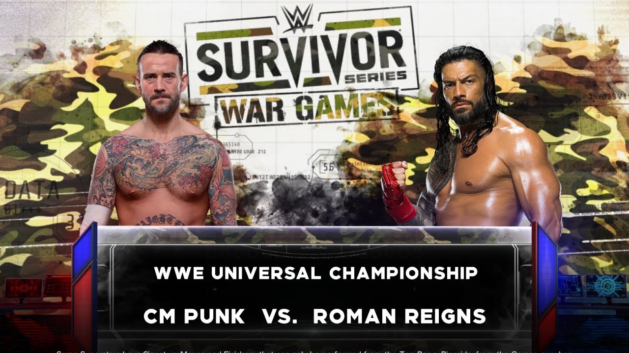 WWE 2K23 CM Punk vs Roman Reigns - WWE Universal Championship Match