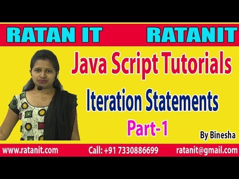 JavaScript Tutorial | Iteration Statements | Part-1 | By Binesha