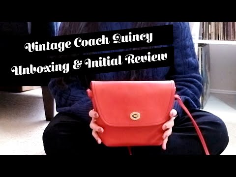 Vintage Coach Original Quincy Shoulder Crossbody Bag 