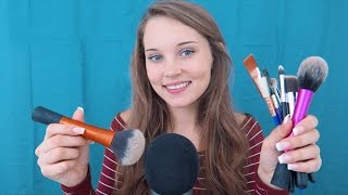ASMR Brushing the Microphone With Different Brushes