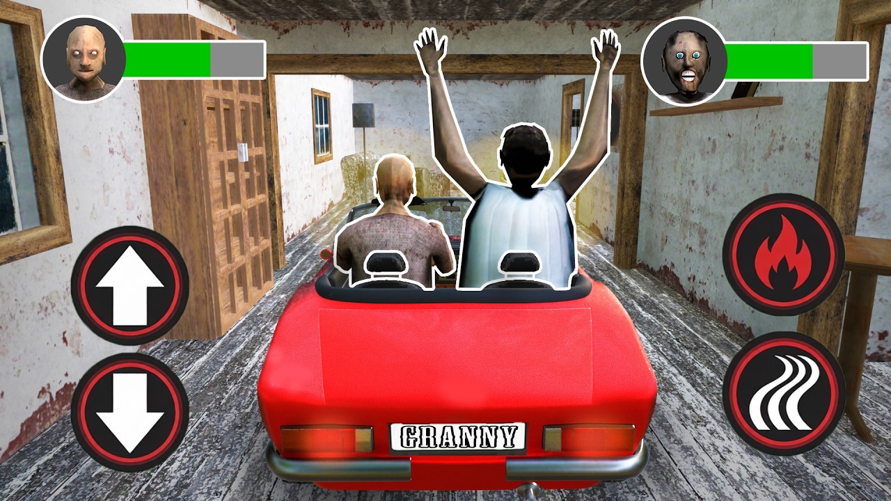 Playing as Granny and Grandpa on Cabriolet | Funny Animation