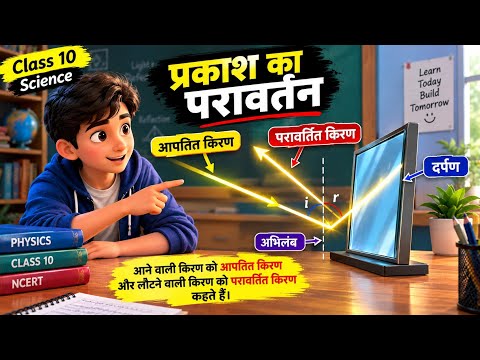 प्रकाश का परावर्तन क्या है? | परावर्तन के नियम | Class 10 Science | UP Board#smartstudywithsanjay