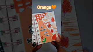 Orange theme🧡#orangejournal#journalideas#diycraft#viral#reels#diy#durandar#creativeideas#trending