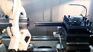 Boring deep hole processing with CKB6180 CNC lathe machine