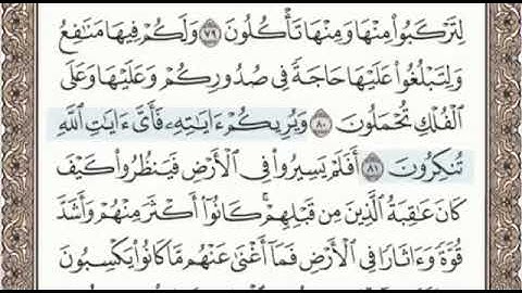 سورة غافر الصفحة 476 من الاية 78 الى 85 عبدالباسط عبدالصمد مجود
