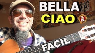 Como tocar BELLA CIAO en GUITARRA | Tutorial FÁCIL chords