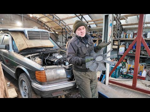 Собираем Мерседес W 126 Хотели выезжать! Но, что то пошло не так!