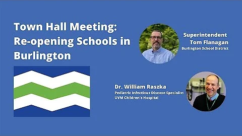 City of Burlington Town Hall Focused on Reopening Schools, September 2