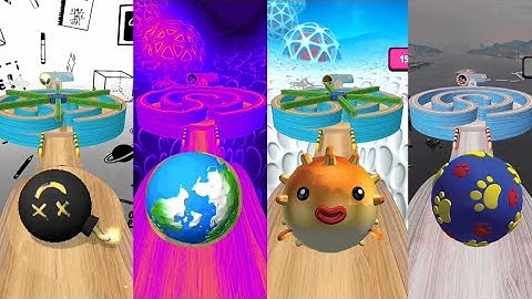 Going Balls 4 Same levels Different Balls Super Speed run Android Gameplay Walkthrough