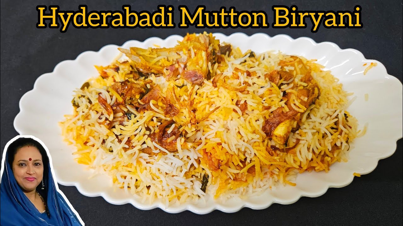 Hyderabadi Mutton Biryani/Ramzan Special Biryani / Easy Mutton Dum Biryani Recipe in Bengali 