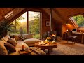 Cozy Forest Cabin Ambience рџЊ Soft Jazz Crackling Fireplace For Relaxation Cozy Forest Cabin Ambience рџЊ Soft Jazz Crackling Fireplace For Relaxation