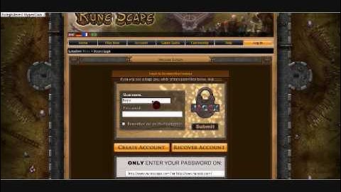 how to change your password on runescape