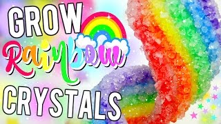 DIY RAINBOW CRYSTALS! How To Grow UNICORN RAINBOW CRYSTALS!