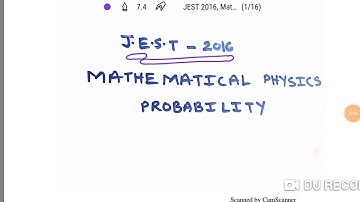 Jest 2016, Mathematical physics, Probability