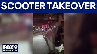 Details Minneapolis scooters ride onto I-35W during downtown takeover Update