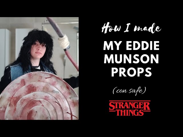 How I made my Eddie Munson props  Stranger Things Cosplay 