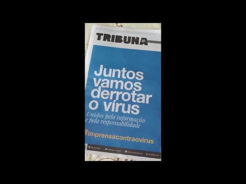 Tribuna do Paraná de segunda (23/03/20) muda título das matérias contra o novo coronavírus