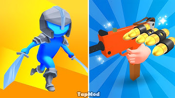 Knight Attack 3D: Sword Spin VS Bullet Evolve - Gameplay Walkthrough - All Levels (iOS, Android)