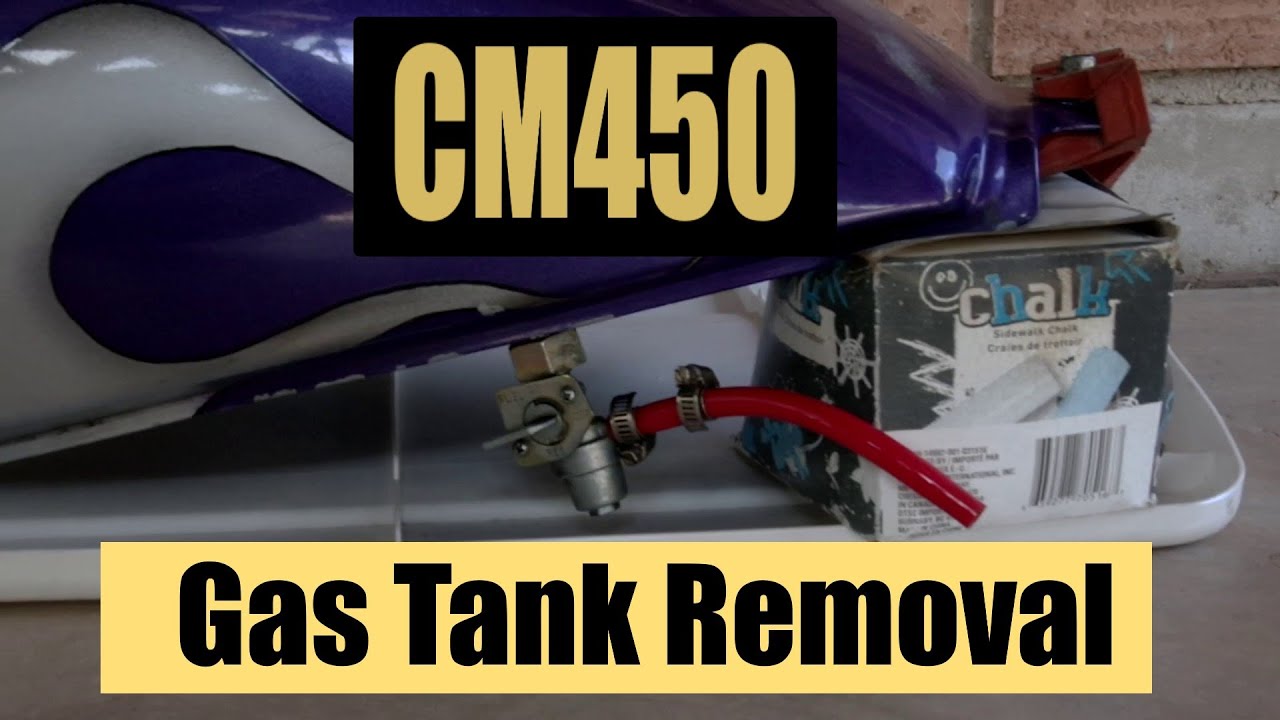 Vintage Motorcycle: Honda CM450 Gas Tank Removal