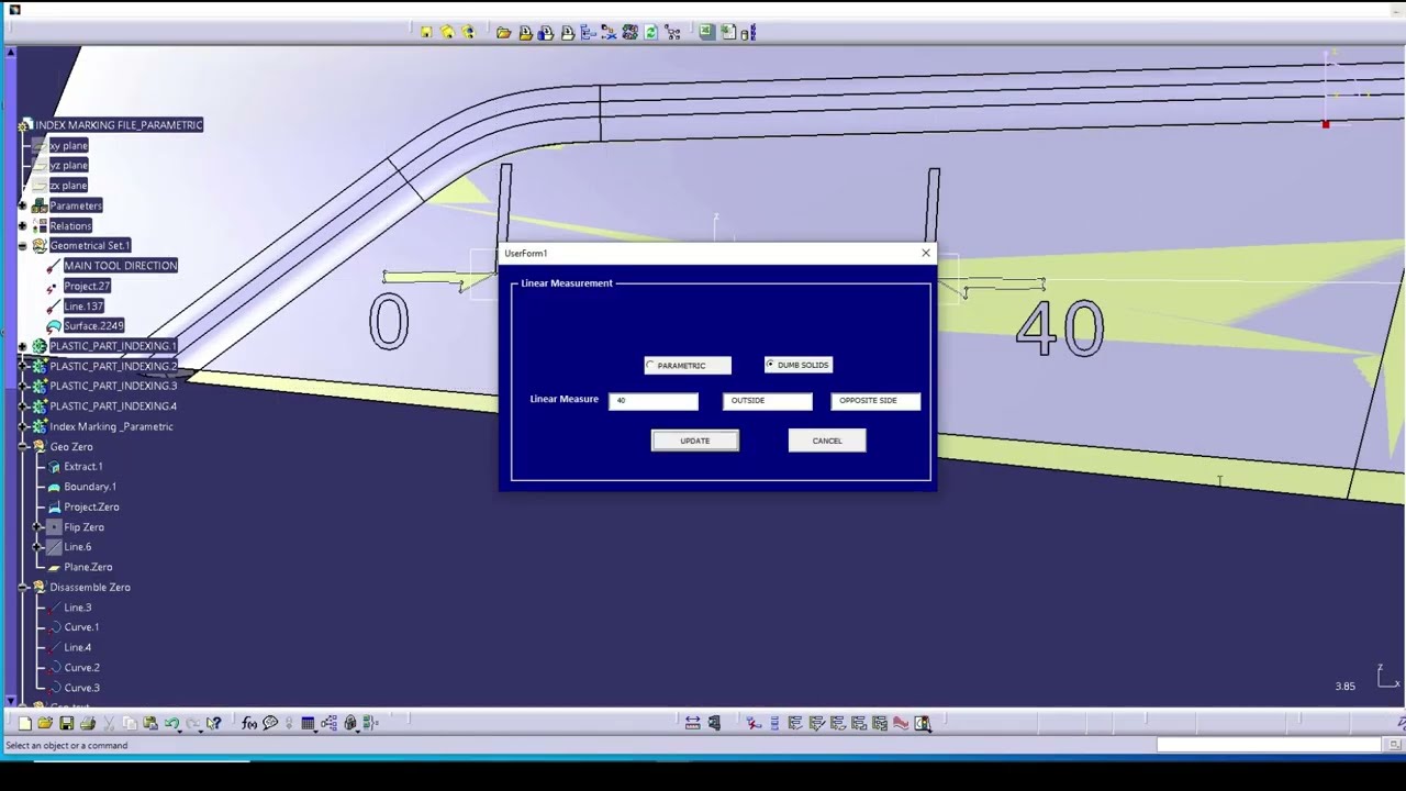 CATIA V5 Index Marking Macro
