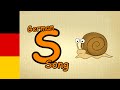 german songs for beginners with lyrics - letter S-Song - german songs for children with subtitles