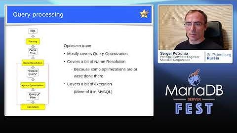 Optimizer Trace walkthrough - Sergei Petrunia - MariaDB Server Fest 2020