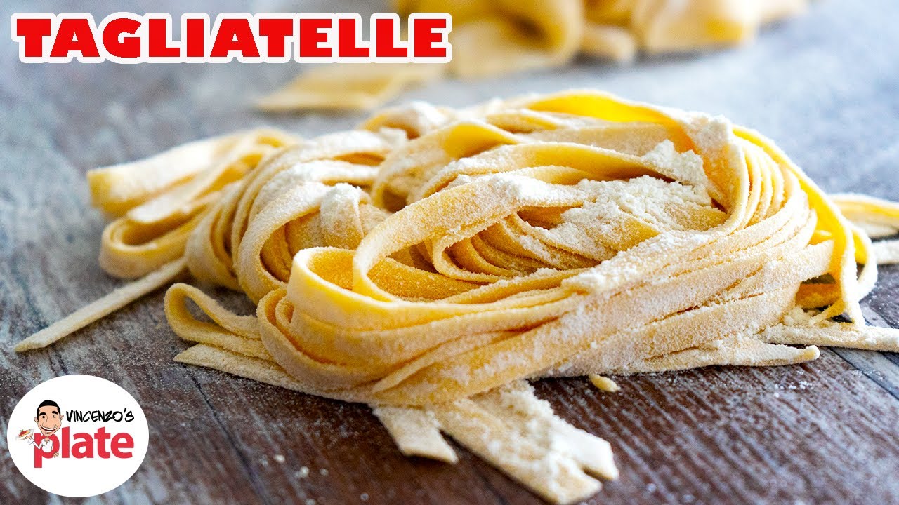HOMEMADE TAGLIATELLE  How to Make Tagliatelle Pasta from Scratch