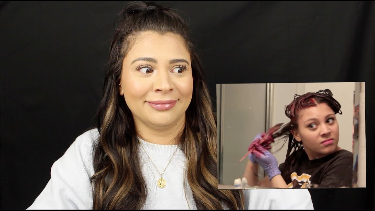 HAIRDRESSER REACTS TO MY OWN HAIR DYEING TUTORIAL (BEFORE I WAS A PRO
