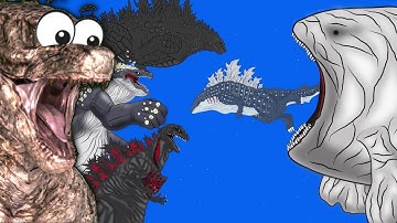 Bloop vs MONSTERS! Whalezilla, Shin Godzilla (reaction)