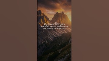 ﴿لا تجعل مع الله إلٰه آخر﴾/﴿سورة الإسراء الآية ٢٢﴾/﴿الشيخ ياسر الدوسري﴾♥️❤️🤲🏻🤲🏻