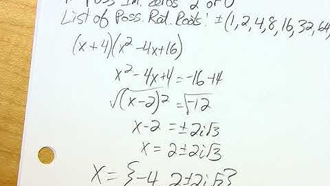 Using Fundamental Theorem of Algebra to determine types of Zeros, and then finding those zeros