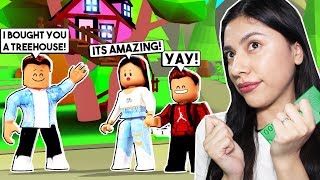 I Became a GOLD DIGGER & BOUGHT a TREE HOUSE in ADOPT ME - Roblox Roleplay