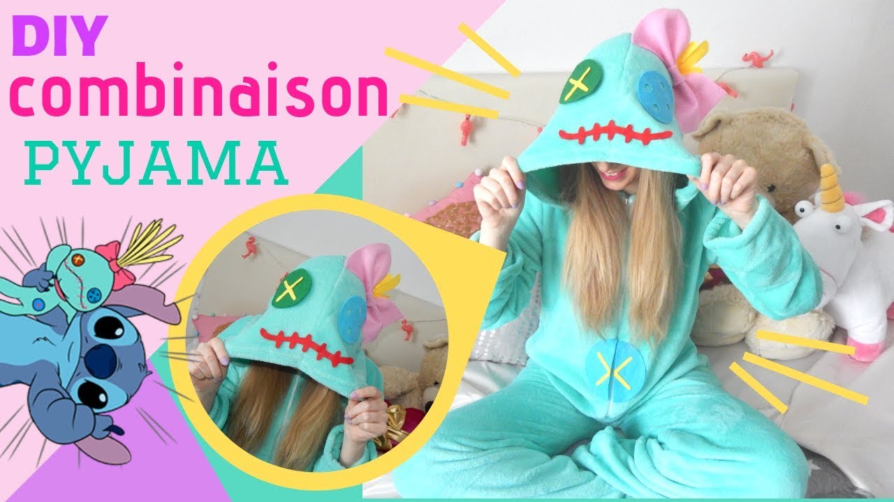 Combinaison pyjama stitch enfant