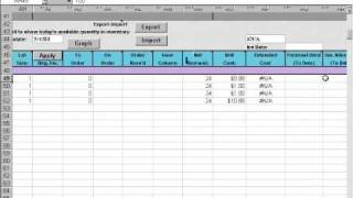 RMX Scheduling Inventory Table