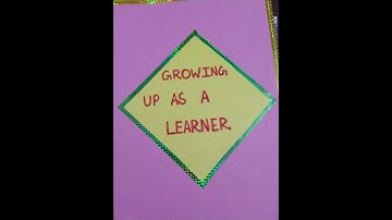 B.ed first year practical file of Growing up as a learner