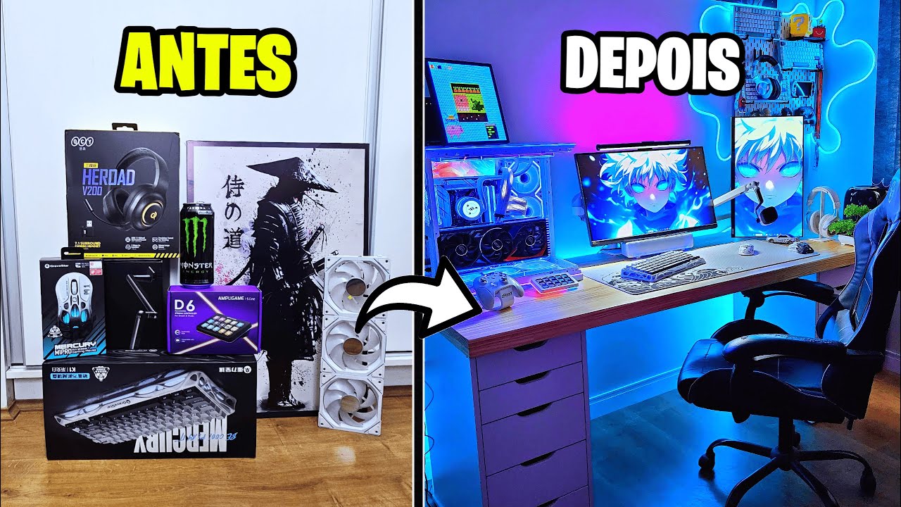 Tunando Meu Setup Gamer de Madrugada (Virei a Noite) 🎮🔥