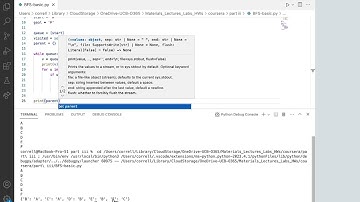 Webots Hands-On III.1: Breadth-First-Search (BFS) on a graph