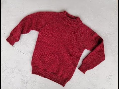 Вяжем мальчику 5 лет свитер спицами