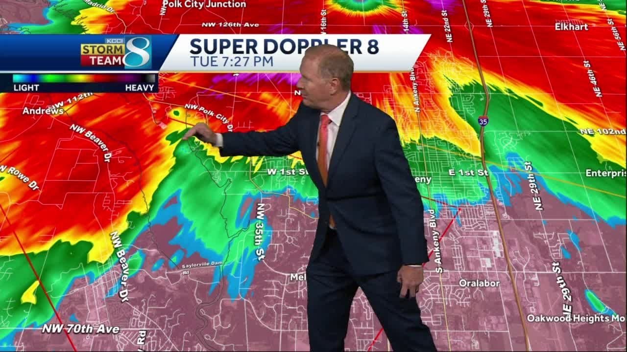 Severe Thunderstorm Warning issued for Polk County