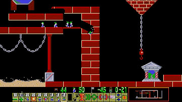 Lemmings Plus I (Wimpy 18): Down The Wall