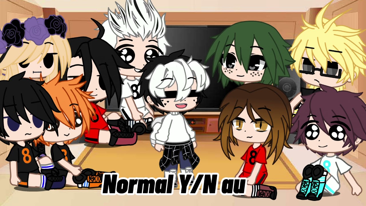 Haikyuu characters react to Y/N au