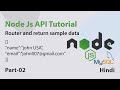 Create Rest API in Node Js &amp; Express | Node Js &amp; Express API Tutorial for Beginners -02
