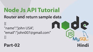Create Rest API in Node Js & Express | Node Js & Express API Tutorial for Beginners -02