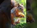 A squirrel sits and eats fruit. #loveanimalworld #animals #cute #squirrel #eating