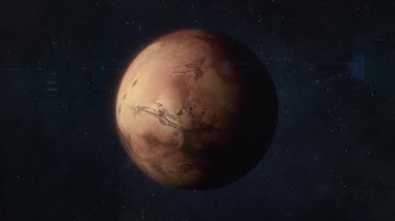 Approaching The Red Planet Mars Motion Graphics