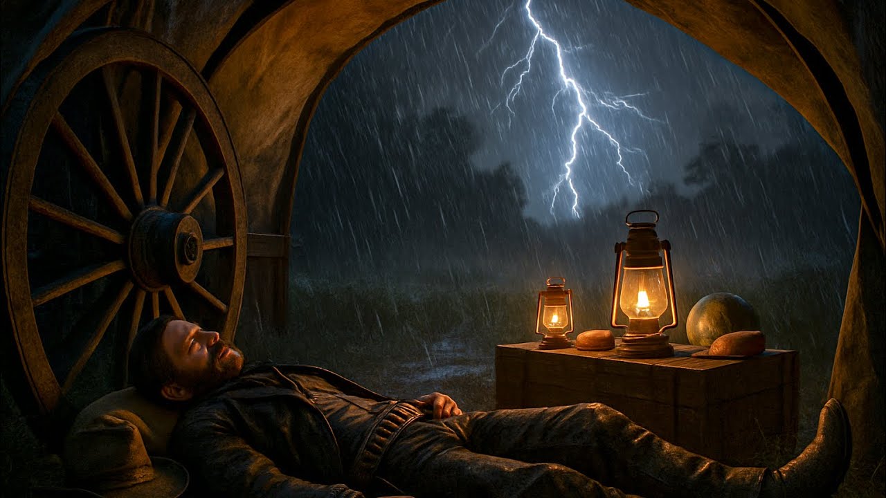 Stormy Camp Night — John Marston Finding Peace in the Tent|RDR2 ASMR 