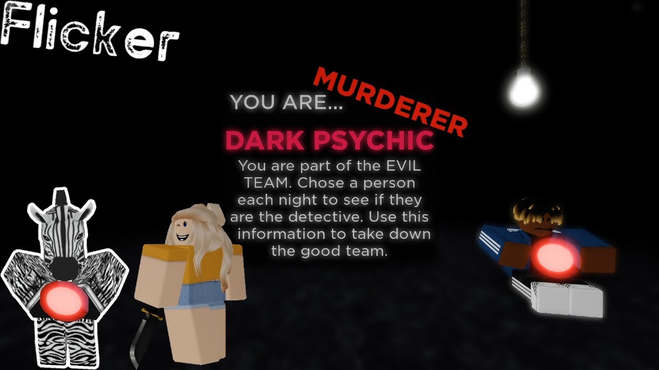 Flicker New Update I Was Dark Psychic And Murderer Roblox Youtube - roblox flicker new update