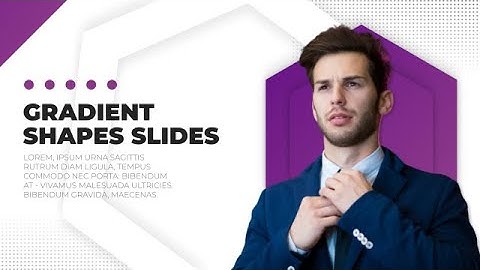 Gradient Shapes Slides After Effects Templates